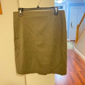 Express Olive Pencil Skirt